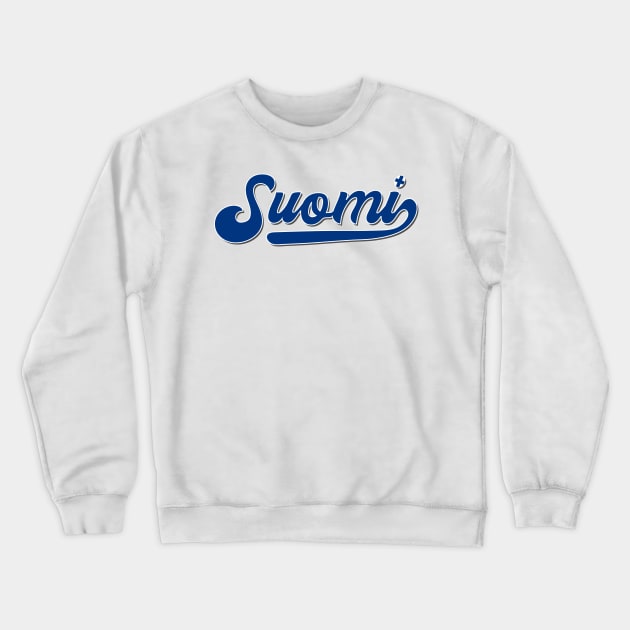 Finland Suomi Finnish Flag Helsinki Gift Idea Crewneck Sweatshirt by JeZeDe